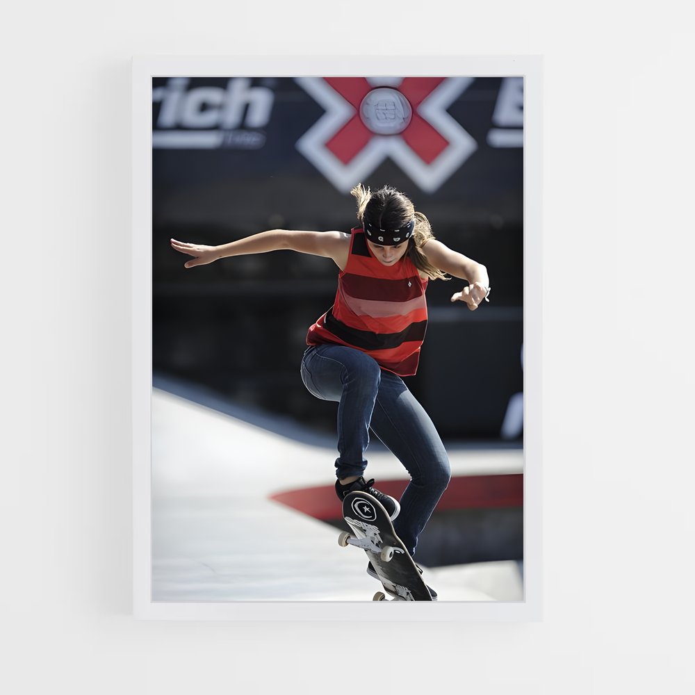 Poster Leticia de bufoni – affiche Skateboard (vue 3)
